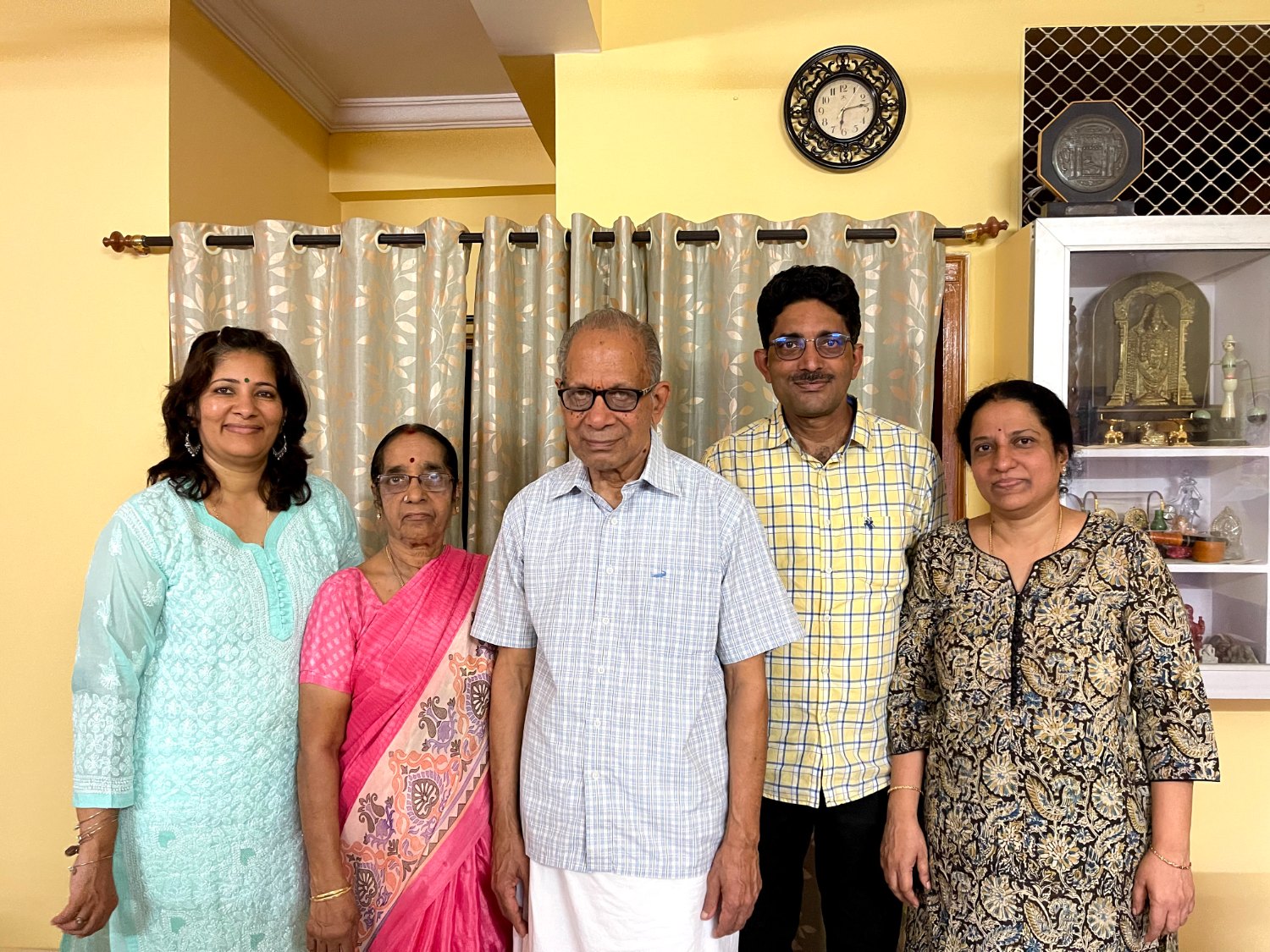 The family at home