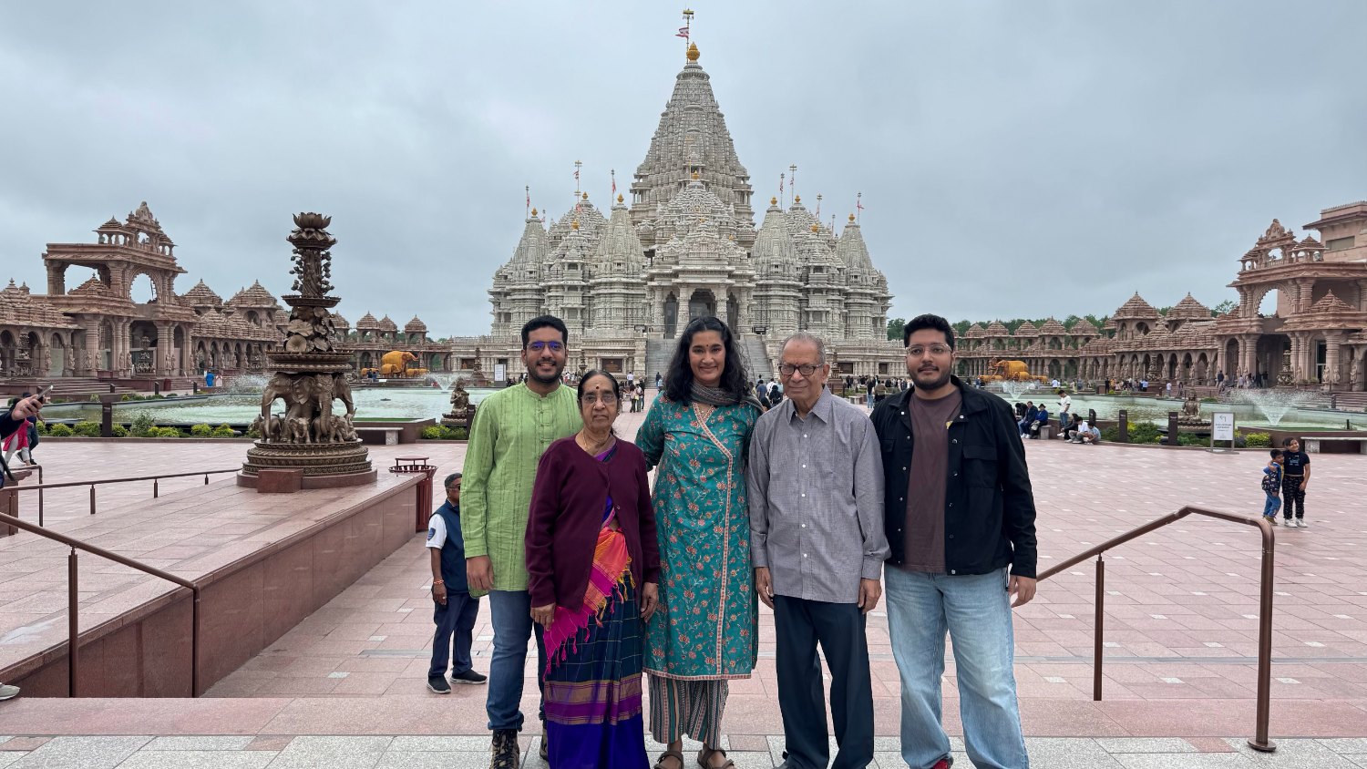 At the temple